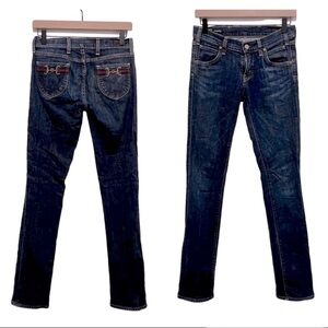 CITIZENS OF HUMANITY Jackie #149 Stretch Straight Leg Jeans Buckle Embroidery 25